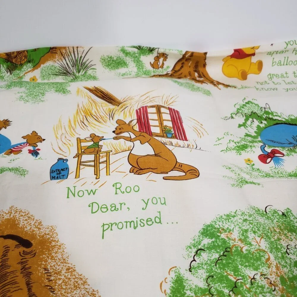 Vintage Disney Winnie the Pooh Curtain Panels